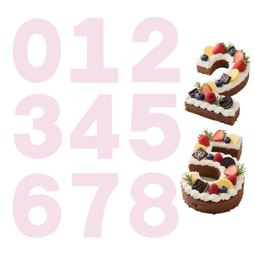 Stencil per torta - , 0-8