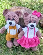 Orsetto all'uncinetto, fatto a