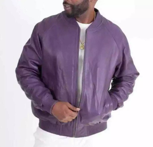 Bomber uomo viola - , oversize