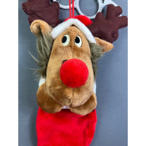 Calza natale renna - natale, peluche