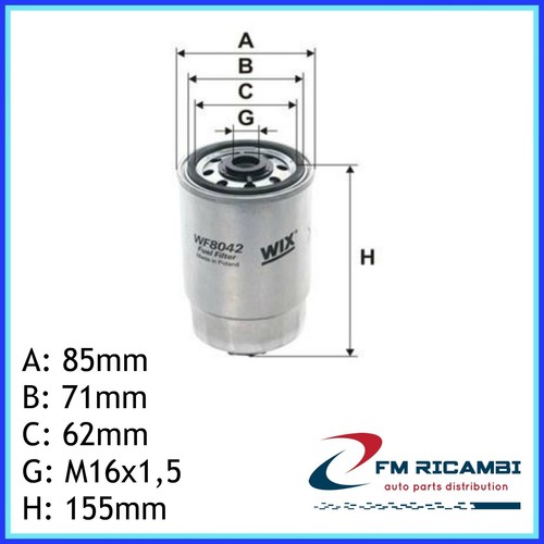 Wf8042 wix filters filtro - wf8042,