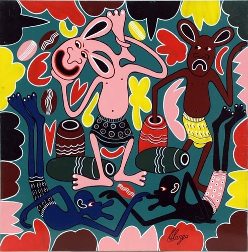 George lilanga olio 61x61 - george,