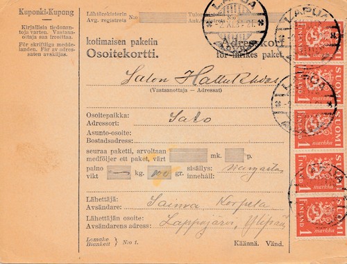 Finlandia 1931 cartolina - 1931:,