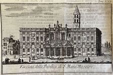 THOMAS SALMON FACCIATA BASILICA SANTA MARIA MAGGIORE ROMA ROME 1759
