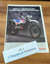 Advertising Italian Pubblicità MOTOCROSS :  ( 1986 ) HONDA Parigi Dakar XL600LM
