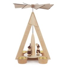 Piramide di Luce Tè Coro - Natura Bxhxt 20x29x20cm Nuovo Natalizia Moderno