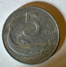 MONETA DA LIRE 5 DEL 1951