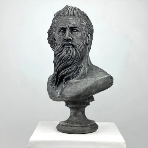 Scultura marmo poseidone - in,