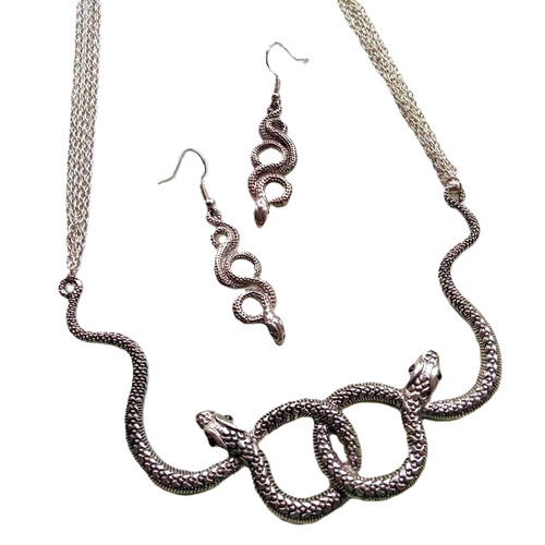Set orecchini collana serpente