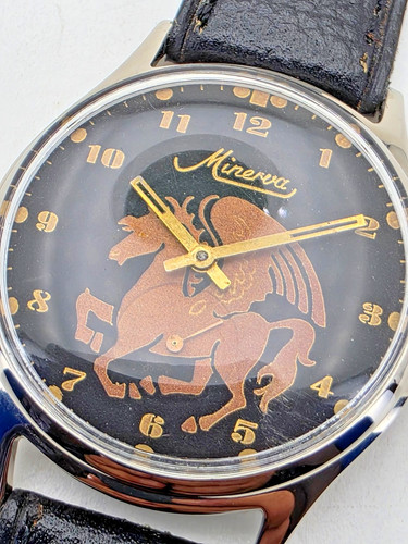 Minerva hand decorated dial - minerva,