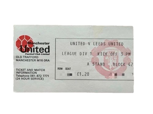 Stub biglietto manchester - stub,