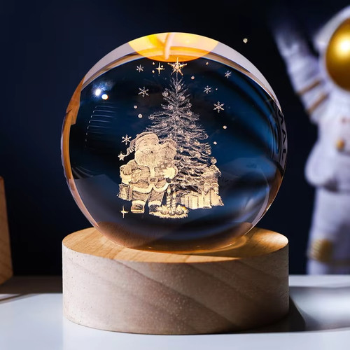 Lampada natalizia regalo sfera