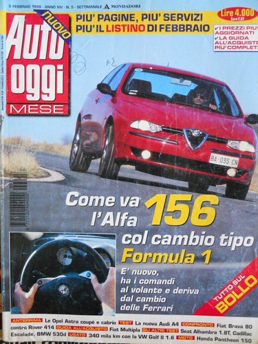 Auto oggi mese - oggi, 1999