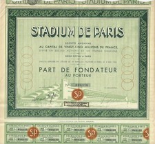 Stadium de Paris S.A., 1934 - Stadio Olimpico di Parigi