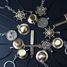 Portachiavi Anime pezzo unico cosplay Rufy Joba cappello collana portachiavi ciondolo regalo