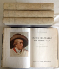 SILVIO D'AMICO STORIA DEL TEATRO DRAMMATICO 1939 RIZZOLI  4 VOLUMI