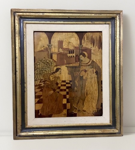 Antico quadro intarsiato - ,