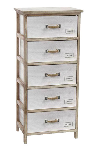 Cassettiera slim legno - cassettiera, 5