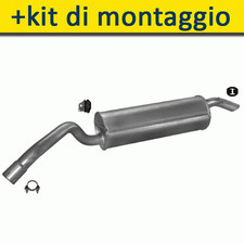 FIAT STILO FAMILIARE 1.6 1.9 D 2002- Silenziatore Marmitta Posteriore+