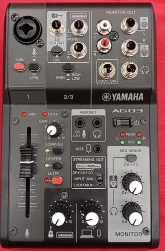 Yamaha ag03mk2 mixer - yamaha, 3