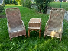 POLTRONE E TAVOLINO IN VIMINI