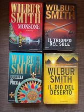 Lotto 4 Libri Romanzi Longanesi copertina Rigida • WILBUR SMITH • Da Collezione