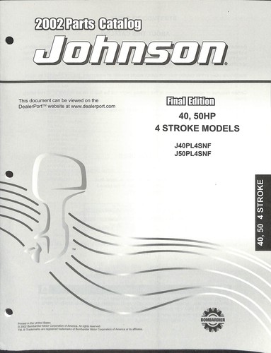 Catalogo ricambi johnson - catalogo,