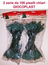 Luci di Natale Stock 2 Serie da 100 Piselli chiari GIOCOPLAST incandescenza