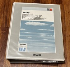 OLIVETTI MANUALE ORIGINALE M240 MULTILINGUE PEZZO RARO DELLA STORIA INFORMATICA