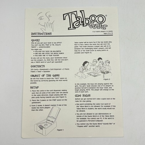 Taboo junior istruzioni - taboo,
