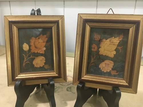 Fiori legno intarsiato - in,