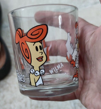 Nutella ferrero bicchiere 1994 the flinstones promozionale raro vintage