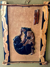 Intaglio legno Ainu anni 50-60