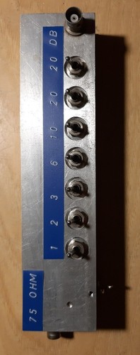 Attenuatore una ohm 75ohm 62db - attenuatore,