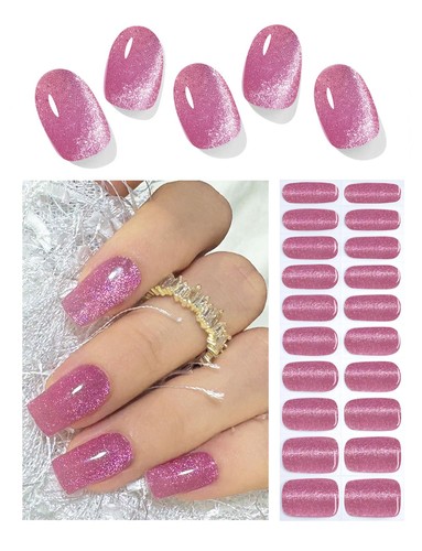 Unghie gel adesive - unghie, plum