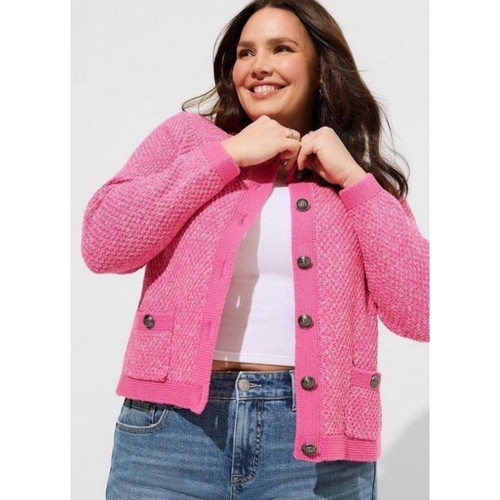 Cardigan maglione rosa - , torrido