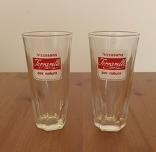 2x bicchieri Vetro vintage Acqua Ferrarelle Frizzasana Bar