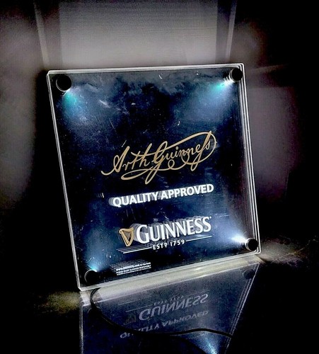 Insegna birra guinness luce - birra,