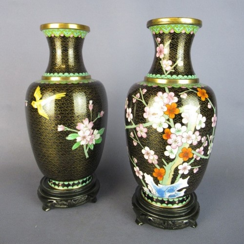Vasi cloisonnè cinesi con - vasi,