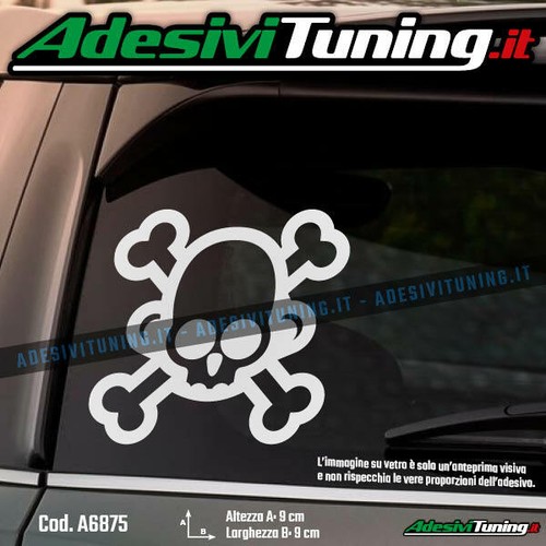 Adesivo teschio sticker - teschio,