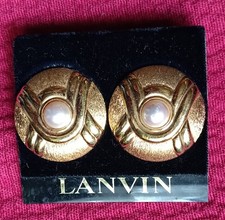 Lanvin - orecchini a clips anni 80 -