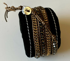New Chan Luu Wrap Bracelet Chain & Christal Bead Leather 5 Wrap Bracelet Trend