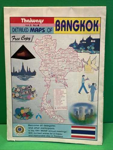 Guida mappa bangkok 1991 - guida,