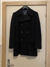 Skymaster Cappotto Caban Uomo,taglia M,lana,colore blu notte