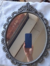 CORNICE IN METALLO CON SPECCHIO ANNI 50 40X30