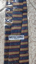 Cravatta Moschino Milano Vintage Nuova 100% SETA
