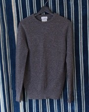 Maglione girocollo Epaulet NYC x William Lockie Geelong - lana grigio - piccolo