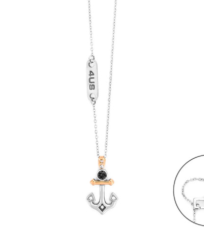 Collana uomo black anchorage - collana,