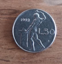 MONETA DA 50 Lire 1993 MINI