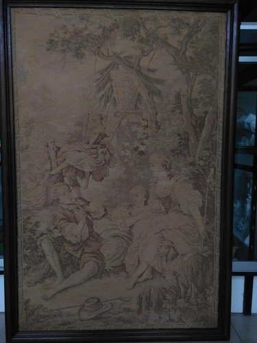 Arazzo vintage 107x71 cornice - vintage,